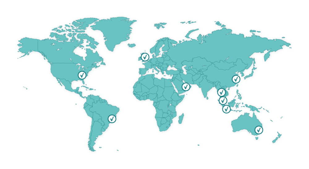 anpario is located across the world